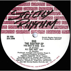 DV8 The Egotrip EP USED VINYL 12INCH EP 33 S RPM