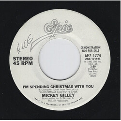 Mickey Gilley I'm Spending Christmas With You USED VINYL 7INCH 45 RPM SINGLE PROMO