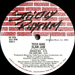 Tech Nine Slam Jam USED VINYL 12INCH 33 S RPM