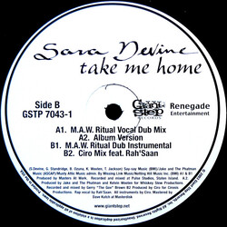 Sara Devine Take Me Home USED VINYL 12INCH