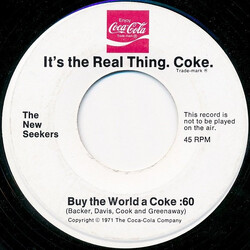 The New Seekers It's The Real Thing. Coke. USED VINYL 7INCH 45 RPM PROMO