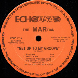 The Martian (2) Get Up To My Groove USED VINYL 12INCH 33 S RPM