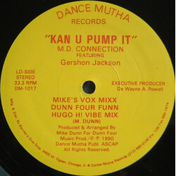 The MD Connection / Gershon Jackson Kan U Pump It USED VINYL 12INCH 33 S RPM