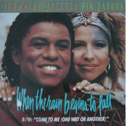 Jermaine Jackson / Pia Zadora When The Rain Begins To Fall USED VINYL 12INCH 45 RPM