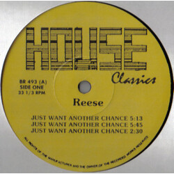 Reese / Reese & Santonio Just Want Another Chance / Rhythm Tracks / The Sound USED VINYL 12INCH UNOFFICIAL RELEASE