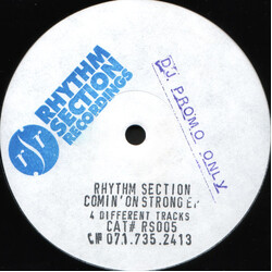 Rhythm Section (2) Comin' On Strong EP USED VINYL 12INCH WHITE LABEL PROMO EP