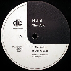 N-Joi The Void USED VINYL 12INCH 33 S RPM EP PROMO