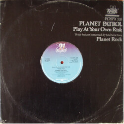 Planet Patrol / Afrika Bambaataa & Soulsonic Force Play At Your Own Risk / Planet Rock USED VINYL 12INCH 45 RPM