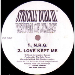 Strickly Dubz Return Of Suarez USED VINYL 12INCH 33 S RPM
