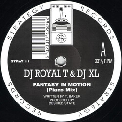 DJ Royal T (2) / DJ XL (2) Fantasy In Motion USED VINYL 12INCH 33 S RPM