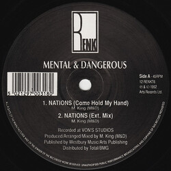 Mental & Dangerous Nations / Xtrosy USED VINYL 12INCH 45 RPM
