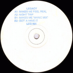 Legacy (9) Makes Me Feel Real USED VINYL 12INCH 45 RPM WHITE LABEL
