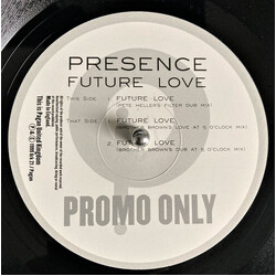 Presence Future Love USED VINYL 12INCH PROMO