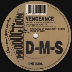 DMS Vengeance / Love Overdose (Remix) USED VINYL 12INCH 45 RPM