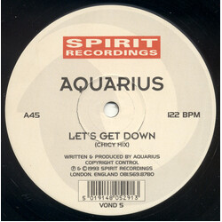 Aquarius (2) Let's Get Down USED VINYL 12INCH 33 S RPM 45 RPM