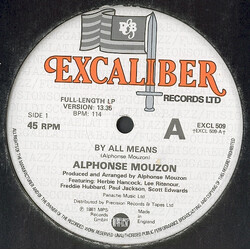 Alphonse Mouzon By All Means USED VINYL 12INCH 45 RPM