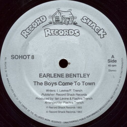 Earlene Bentley The Boys Come To Town USED VINYL 12INCH 45 RPM