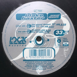 Blake Baxter Sexual Deviant USED VINYL 12INCH 33 S RPM