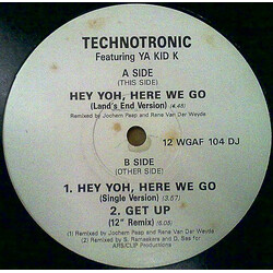 Technotronic / Ya Kid K Hey Yoh, Here We Go USED VINYL 12INCH PROMO 45 RPM
