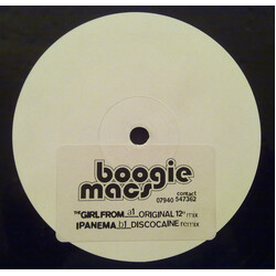 Boogie Macs The Girl From Ipanema USED VINYL 12INCH WHITE LABEL PROMO