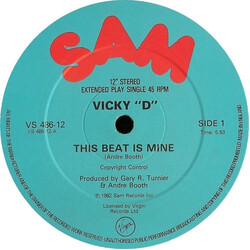 Vicky "D" This Beat Is Mine USED VINYL 12INCH 45 RPM SINGLE MISPRINT