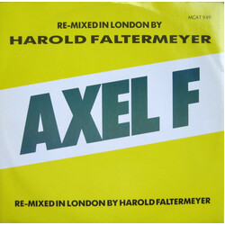 Harold Faltermeyer Axel F (The London Mix) USED VINYL 12INCH 45 RPM STEREO