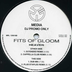 Fits Of Gloom Heaven USED VINYL 12INCH PROMO