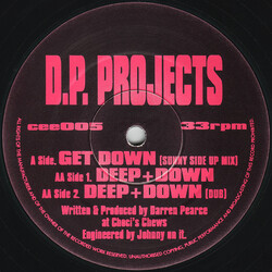 D.P. Projects Get Down / Deep + Down USED VINYL 12INCH 33 S RPM