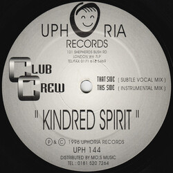 Club Crew Kindred Spirit USED VINYL 12INCH 45 RPM