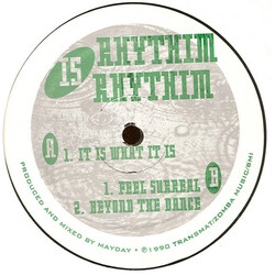 Rhythim Is Rhythim It Is What It Is USED VINYL 12INCH 45 RPM 33 S RPM REISSUE