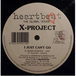 X-Project I Just Can't Go USED VINYL 12INCH