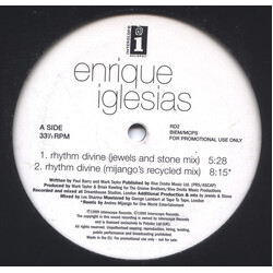 Enrique Iglesias Rhythm Divine USED VINYL 12INCH 33 S RPM PROMO