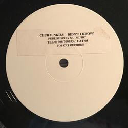 Club Junkies (2) Didn't I Know USED VINYL 12INCH WHITE LABEL
