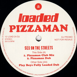 Pizzaman Sex On The Streets USED VINYL 12INCH 33 S RPM PROMO STEREO