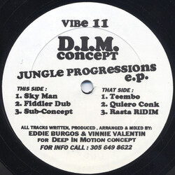 D.I.M. Concept Jungle Progressions E.P. USED VINYL 12INCH 33 S RPM EP