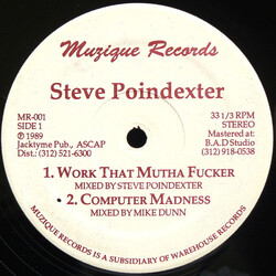 Steve Poindexter Work That Mutha Fucker USED VINYL 12INCH 33 S RPM