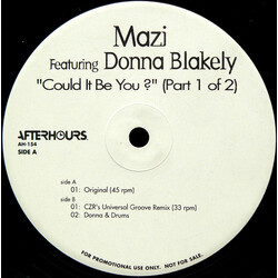 Mazi Namvar / Donna Blakely Could It Be You? (Part 1 Of 2) USED VINYL 12INCH 45 RPM 33 S RPM PROMO