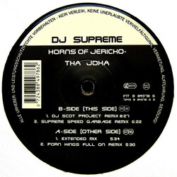 DJ Supreme Horns Of Jericho - Tha Joka USED VINYL 12INCH 33 S RPM 45 RPM