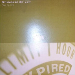 Syndicate Of Law Right On Time USED VINYL 12INCH 33 S RPM