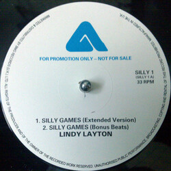 Lindy Layton Silly Games USED VINYL 12INCH 33 S RPM PROMO