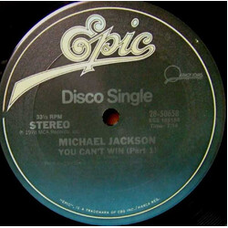 Michael Jackson You Can't Win USED VINYL 12INCH 33 S RPM