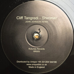 Cliff Tangredi Shimmer USED VINYL 12INCH PROMO SINGLE SIDED