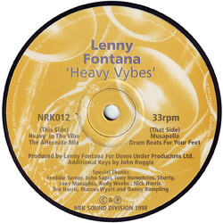 Lenny Fontana Heavy Vybes USED VINYL 12INCH 33 S RPM