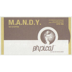 M.A.N.D.Y. No Stoppin USED VINYL 12INCH 45 RPM 33 S RPM