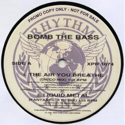 Bomb The Bass The Air You Breathe USED VINYL 12INCH PROMO