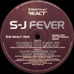 S-J Fever USED VINYL 12INCH 33 S RPM PROMO