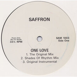 Saffron One Love USED VINYL 12INCH 33 S RPM PROMO