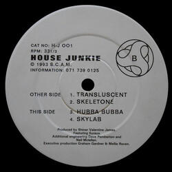 House Junkie Transluscent USED VINYL 12INCH