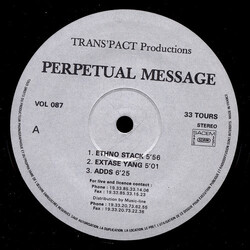 Perpetual Message Ethno Stack USED VINYL 12INCH 33 S RPM STEREO