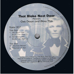 That Bloke Next Door Get Down And Blow This USED VINYL 12INCH